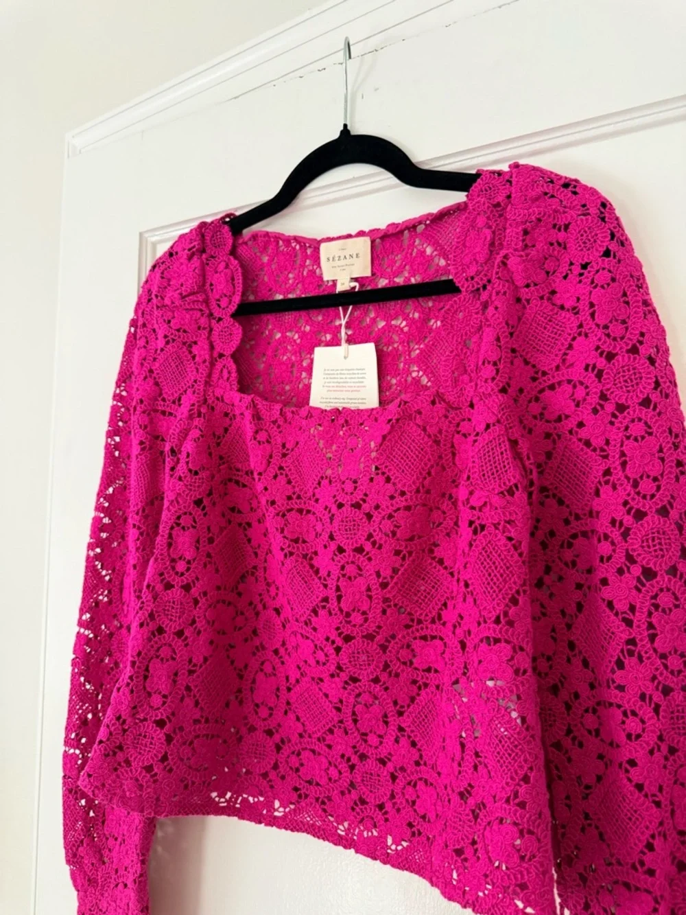 Sezane Alvere blouse in Peony size US 4 or EU 36 - Picture 5 of 11
